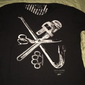 Black Marc Ecko Cut & Sew Tee